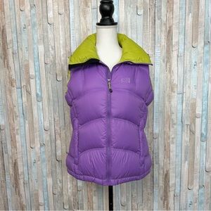 Millet M Purple LD Xanadu Down Zip Up Puffer Vest Sleeveless Jacket Ski Winter